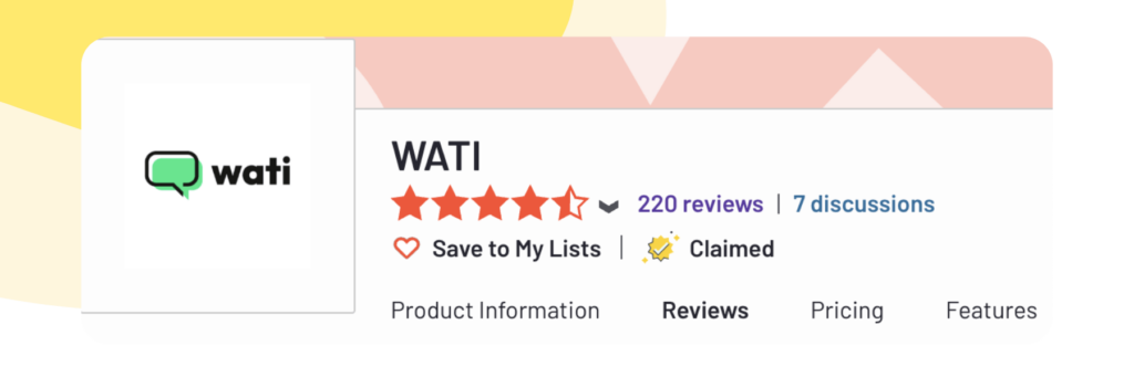 Wati's reviews
