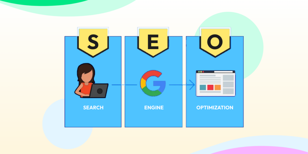 An illustration showing search engine optimization