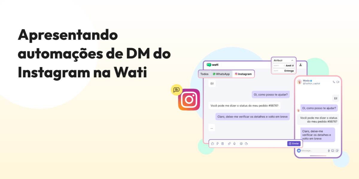 Apresentando automações de DM no Instagram no WATI