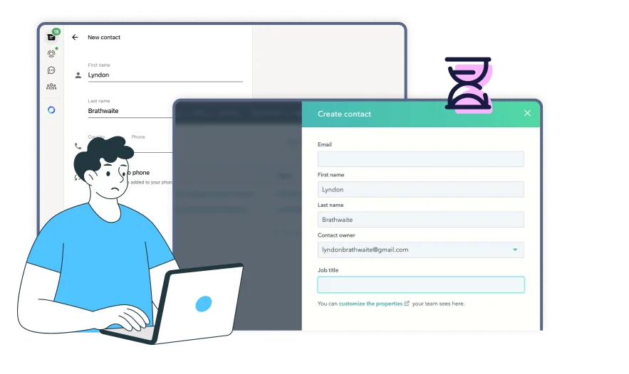 Double data entry kills productivity